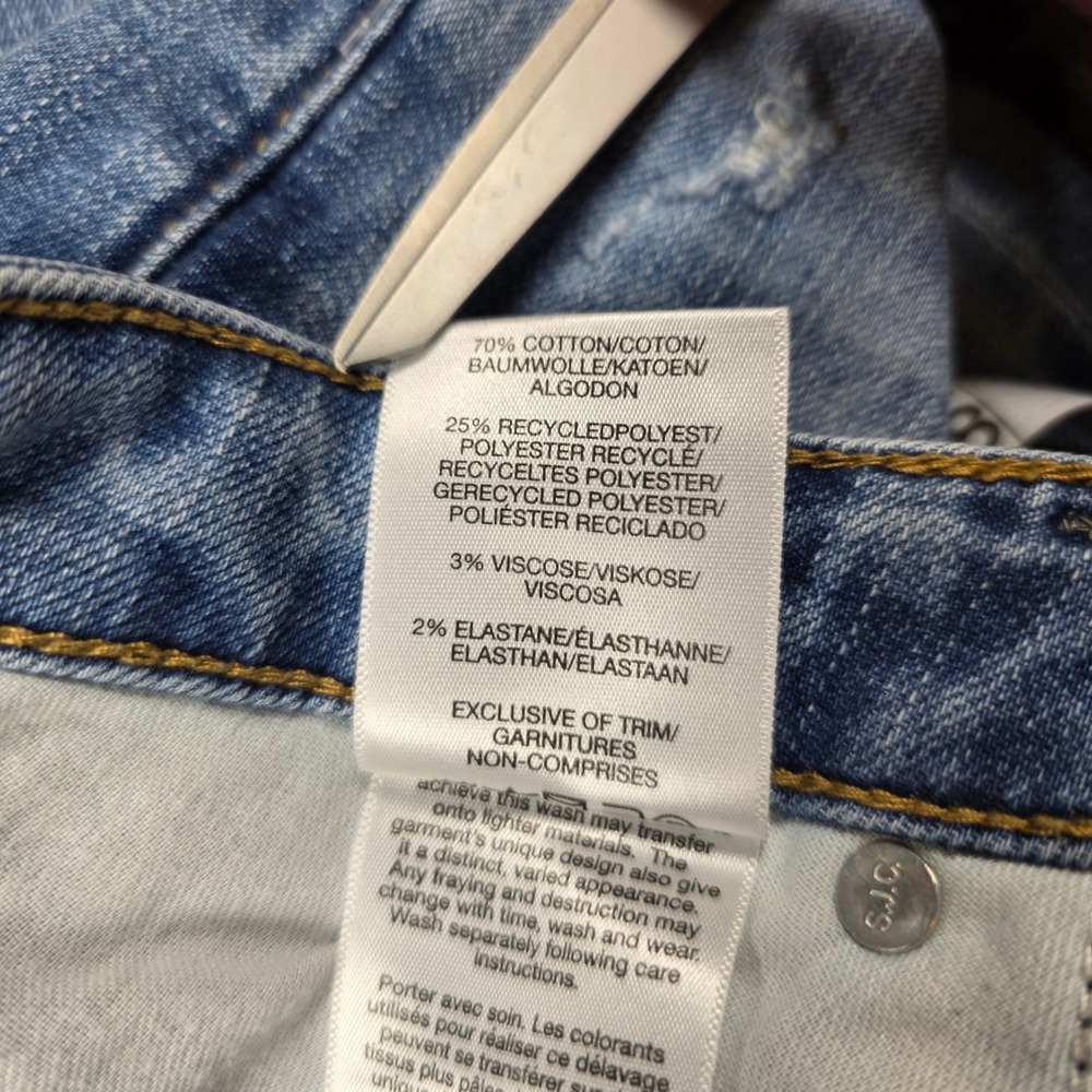 Silver Jeans Co Beau Slim Boyfriend Mid Rise Distressed Blue Jeans W26 L28.5 - Picture 9 of 9